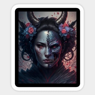 Geisha Oni Sticker